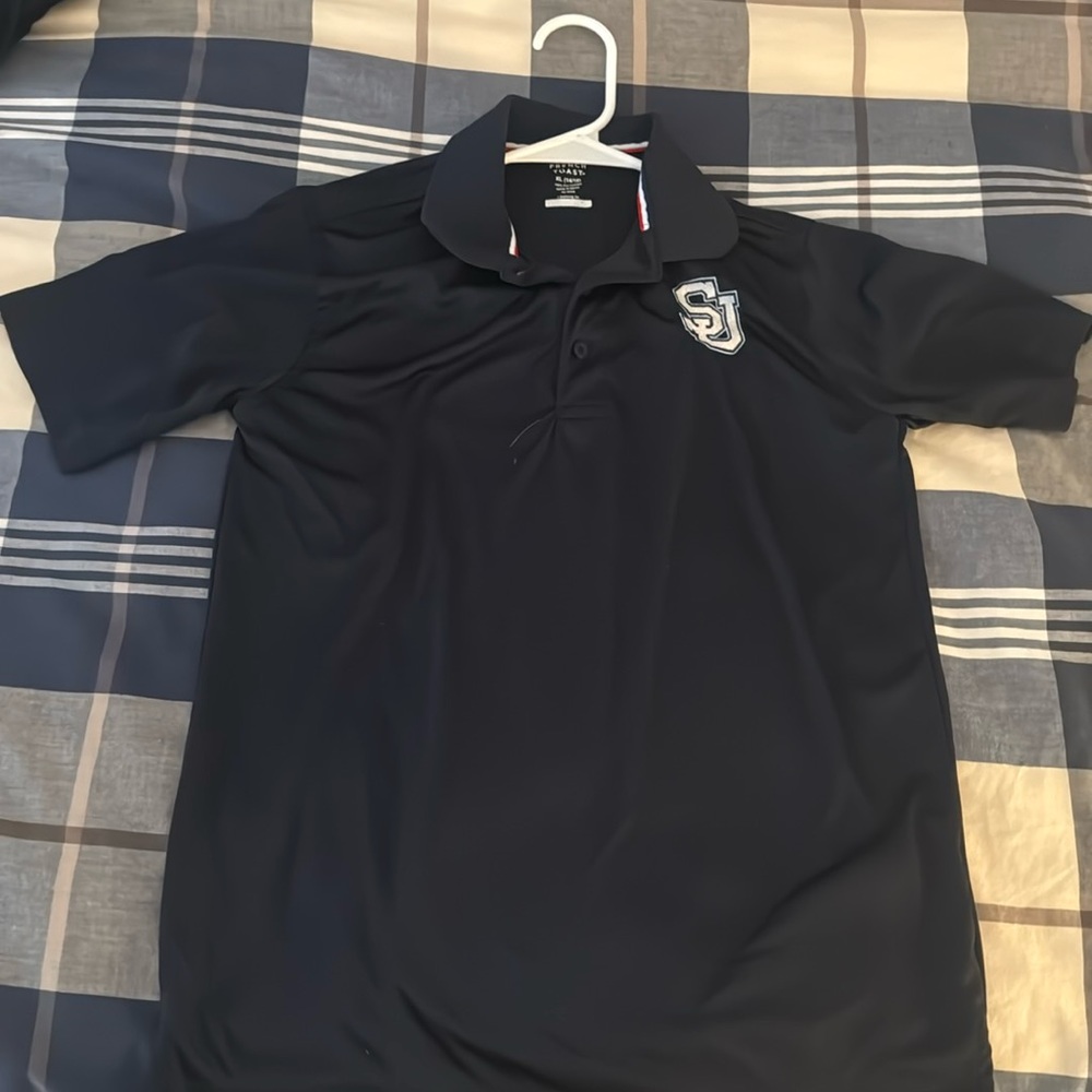 Embroidered collared shirt